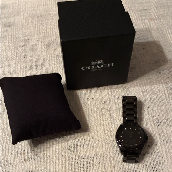 Coach Black Watch with Box - Picture 1 of 3